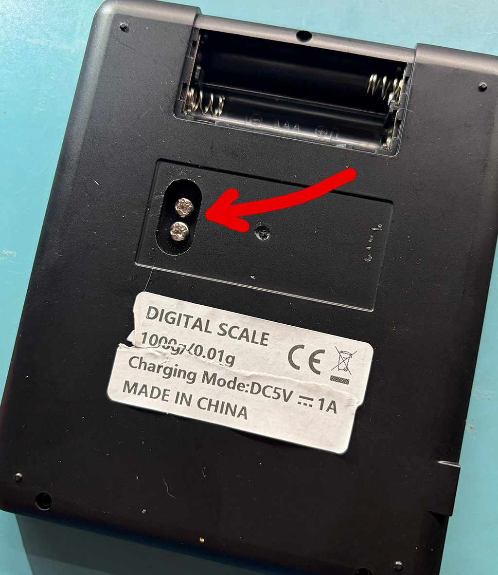 Some hidden screws